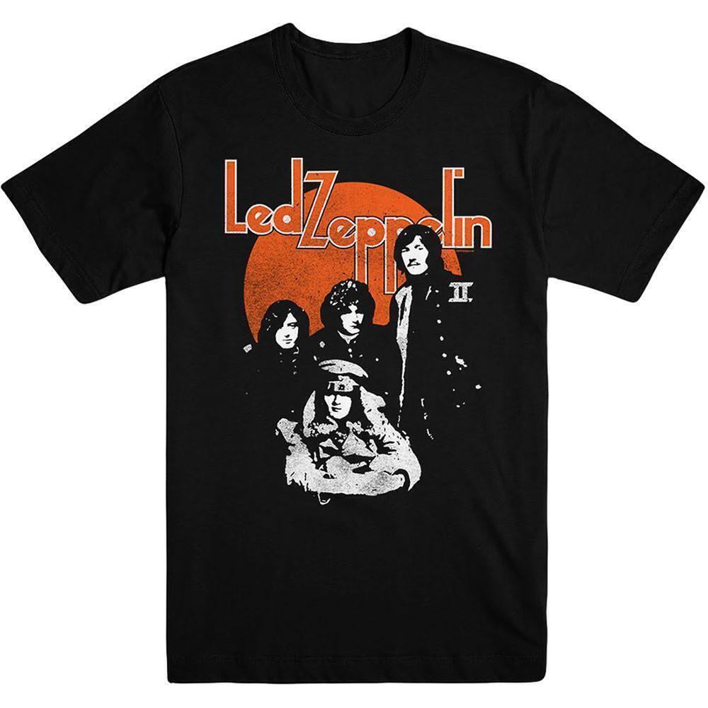 Led Zeppelin Unisex T Shirt Orange Circle